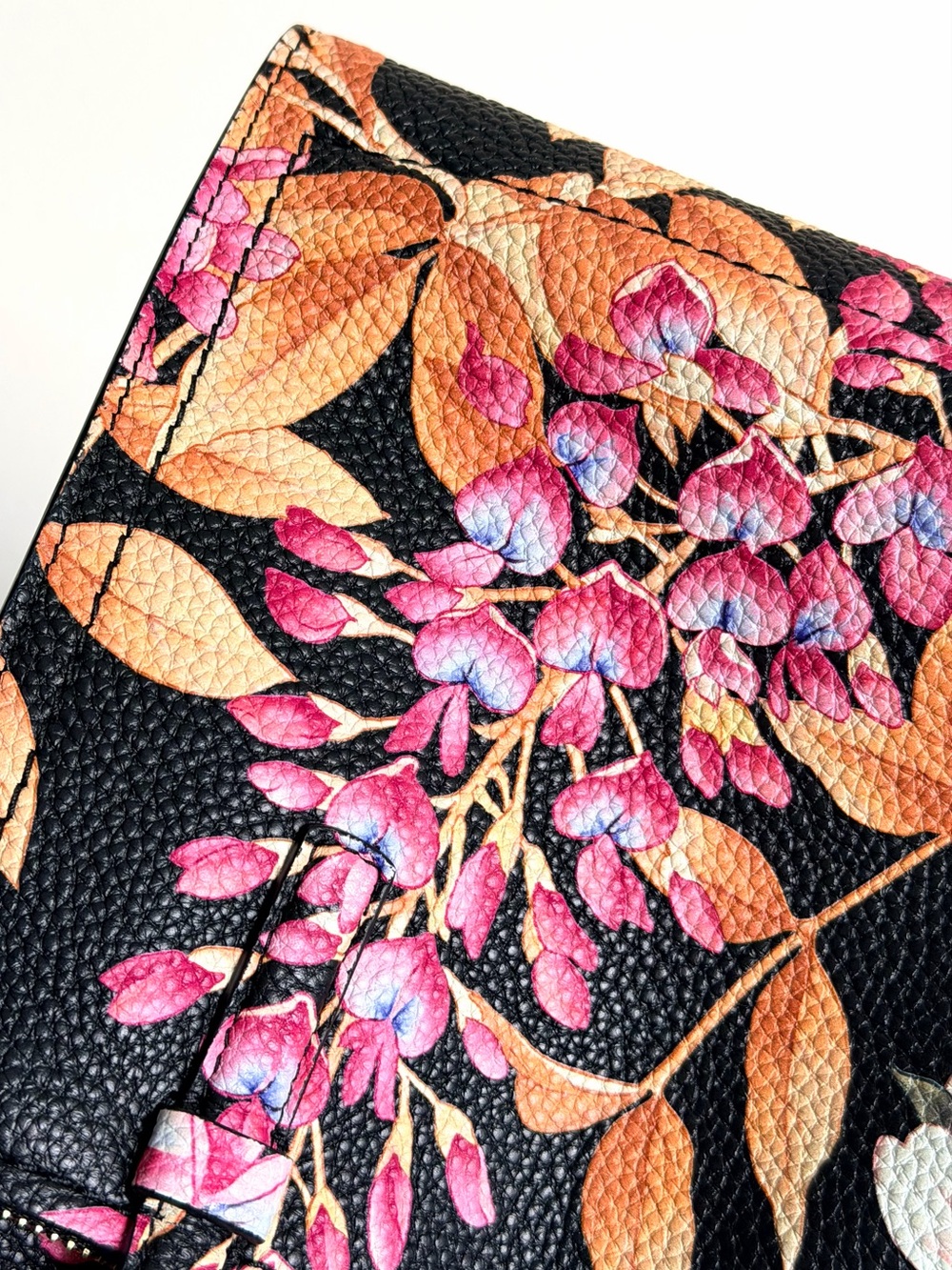 Salvatore Ferragamo Floral Print Leather Small Tote Bag - Picture 15 of 16